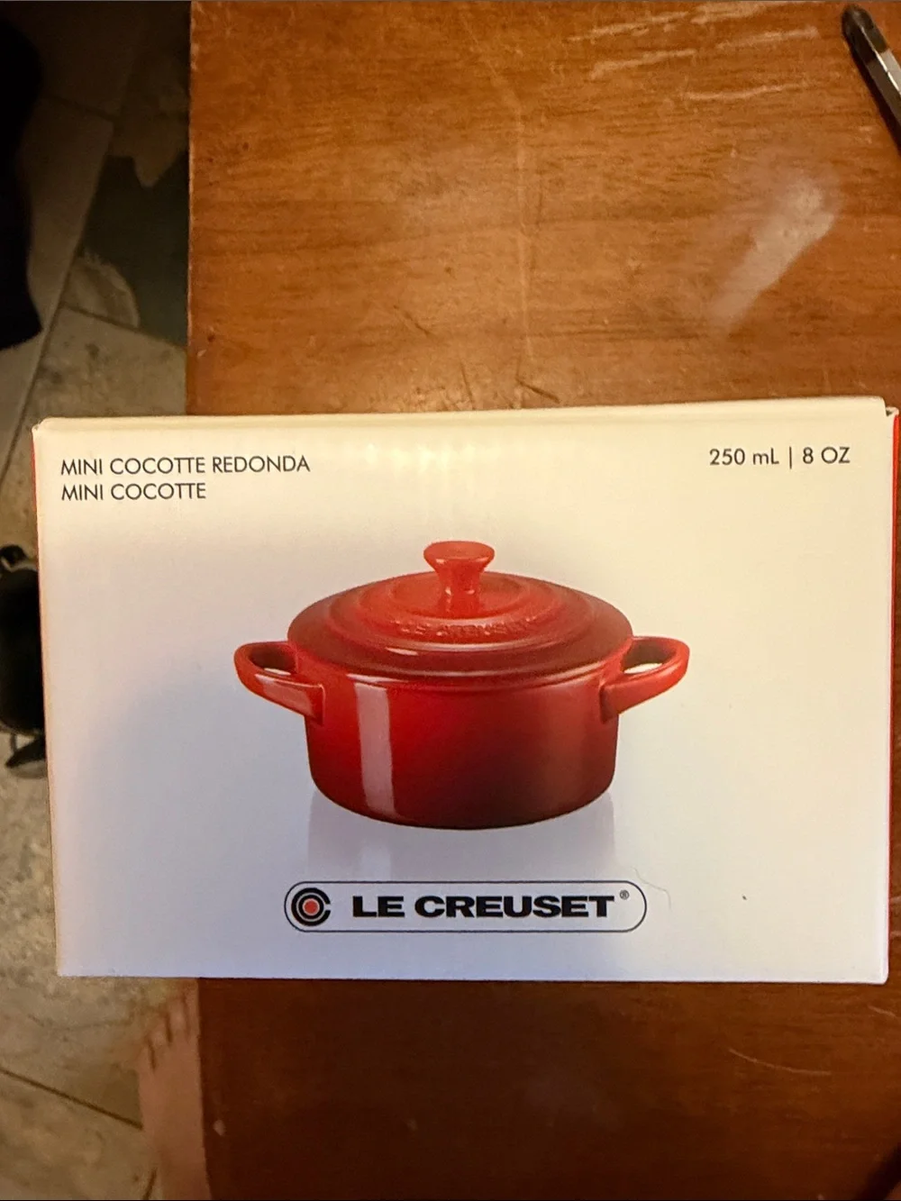 Le Creuset Red Mini Stoneware Cocotte - 8 oz